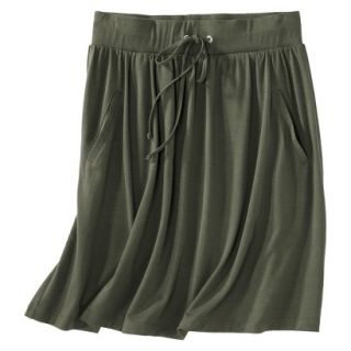 Merona Petites Front Pocket Knit Skirt   Green XXLP