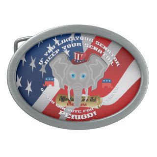 Republican memorabilia You wont find anywhere else Oval Belt Buckles