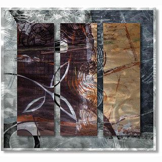 Ruth Palmer 'Calming Leaves' Metal Wall Art ALL MY WALLS Metal Art