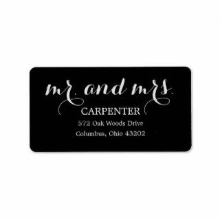 Mr. and Mrs. Address Labels