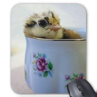 Easter Egger Chick in Cup Mouse Mats
