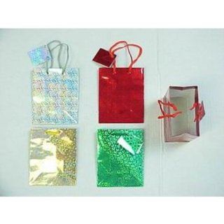 4 Assorted Halographic Gift Bags   Case Pack 576 SKU PAS827603 Patio, Lawn & Garden