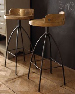 Wooden Counter Stool   Arteriors