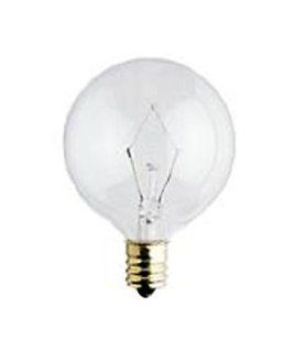 Havells SLI 60464   40G16/1/2/CL/BX   40 Watt G16.5 Globe Light Bulb, Clear, Candelabra Base   Incandescent Bulbs  
