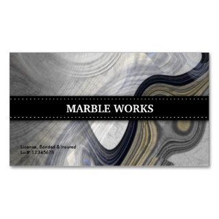 Marble Abstract Kitchen Remodeling Business Card Template