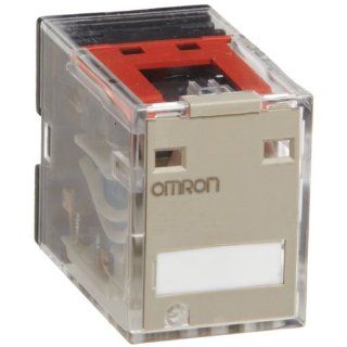 Omron MY4ZN AC110/120 (S) General Purpose Relay, Standard Coil Polarity, LED Indicator, Standard Type, Plug In Socket/Solder Terminal, Quadruple Pole Double Throw Bifurcated Contacts, 9.9 to 10.8 mA at 50 Hz and 8.49 to 9.2 mA at 60 Hz Rated Load Current, 