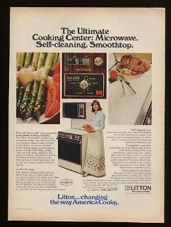 1978 Litton Micromatic Double Oven Microwave Range Print Ad (13356)  
