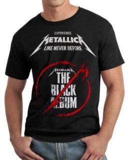 Metallica   The Black Album T Shirt (Black, Medium) Clothing