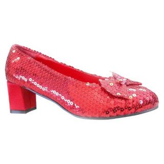Judy Red Sequin Adult Shoes   8.0