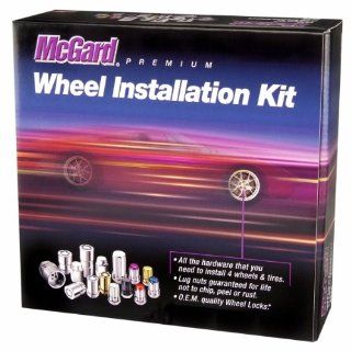 McGard 84562BK Chrome/Black (1/2"   20 Thread Size) Cone Seat Style Wheel Installation Kit for Jeep Wrangler   23 Piece Automotive