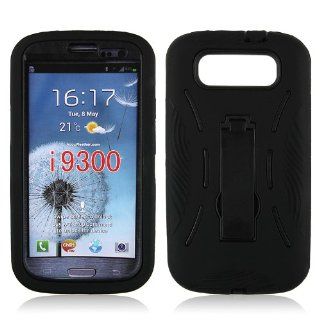 Hot New Imprue BLACK PC + Silicone case for Samsung Galaxy S3 i9300 AT&T,T Mobile,Sprint,Verizon with Kick stand Electronics