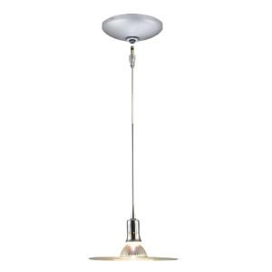 JESCO Lighting Low Voltage Quick Adapt 6.125 in. x 102 in. Frosted Pendant and Canopy Kit KIT QAP201 FR A
