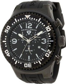Swiss Legend Men's 11812P BB 01 WA Neptune Chronograph Black Dial Watch Watches