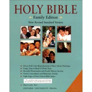 The Holly Bible NRSV Family Edition (Berkshire Black Leather) Barry Moser 9780195282252 Books