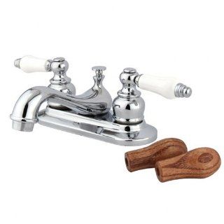 Kingston Brass KB601B Restoration Centerset Bathroom Faucet   Includes Metal Pop Up Drain Assembly, Polished Chrome   Touch On Bathroom Sink Faucets  