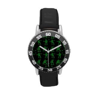 Green Army Men Wrist Watches
