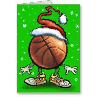 Basketball Christmas Greeting Card
