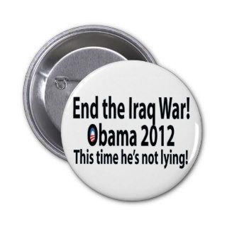 Obama 2012 This time he's not lying Buttons