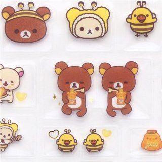 Rilakkuma bear Post it bookmark stickers honey bee Toys & Games