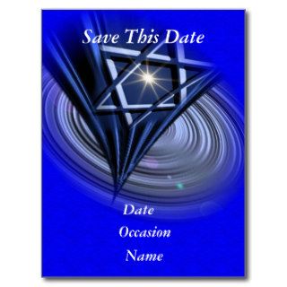 Bar Mitzvah Save This Date Post Cards