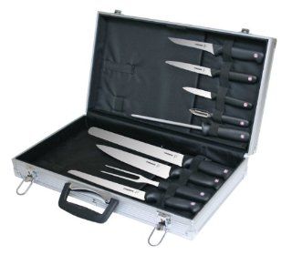 Wenger Grand Maitre 9 Piece Chef's Knife Set and Case Kitchen & Dining