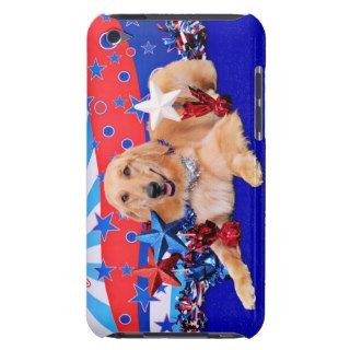 July 4th   Golden Retriever   JJ Barely There iPod Cover