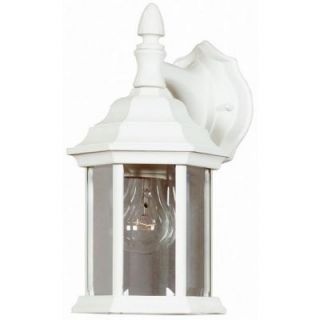Kenroy Home Custom Fit 1 Light Adjustable Height White Wall Lantern 16266WH