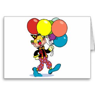 Funny Birthday Clown Card