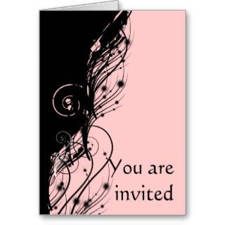 Pink and Black Card