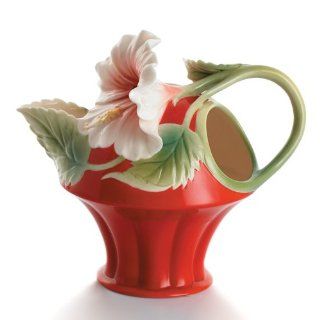 Franz Porcelain Island Beauty hibiscus flower creamer Kitchen & Dining