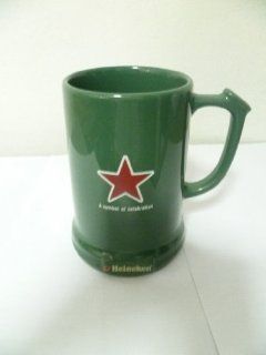 New Green Heineken Beer Mug Glasses Logo Glass Thailand Kitchen & Dining