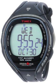 Timex Men's T5K588 Ironman Sleek 250 Lap TapScreen Black/Gray Resin Strap Watch Timex Watches