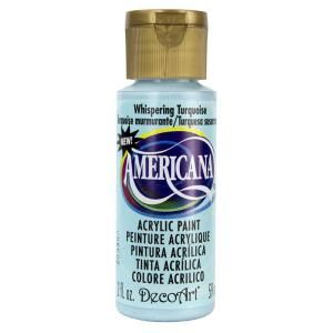 DecoArt Americana 2 oz. Whispering Turquoise Acrylic Paint DA305 3