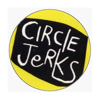 Circle Jerks   Logo (Black, White, And Yellow)   1 1/4" Button / Pin Clothing