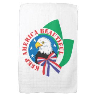 Keep America Beautiful Month Kitchen Towel