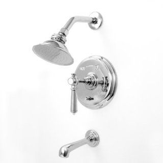 Sigma 1.187768F.26 Chrome 1800 Pressure Balanced Tub & Trdl Shower Set   Bathtub And Showerhead Faucet Systems  