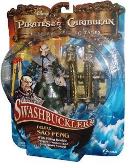 PIRATES OF THE CARIBBEAN DEAD MEN TELL NO TALES DELUXE SAO FENG WITH FIRING DOUBLE DRAGON CANNON AND SINGAPORE SWORD Toys & Games