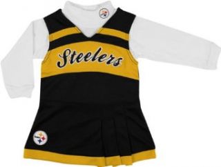 Pittsburgh Steelers Girls 2 piece Turtleneck & Cheerleader Dress Set (4) Clothing