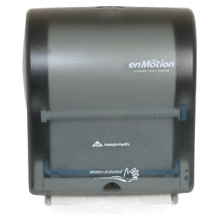 Georgia Pacific enMotion 594 62 14.8" Width x 16.75" Height x 9.75" Depth, Translucent Smoke Wall Mount Automated Touchless Towel Dispenser Paper Towel Dispensers
