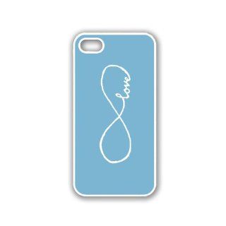 Infinite Love Aqua Plain White iPhone 5 Case   For iPhone 5/5G   Designer TPU Case Verizon AT&T Sprint Cell Phones & Accessories