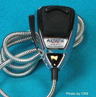 Astatic 636L Chrome Noise Canceling CB Radio Mic 4 pin plug Cobra Uniden Galaxy Superstar