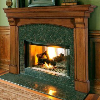 Pearl Mantels Blue Ridge Arched Fireplace Surround   Fireplace Grates