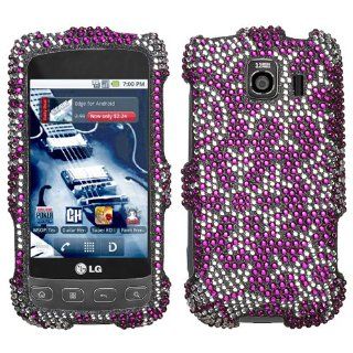 Snowflakes Diamond Crystal Bling Case for LG Optimus S (LS670) Sprint / LG Optimus U (VM670) U.S. Cellular Cell Phones & Accessories