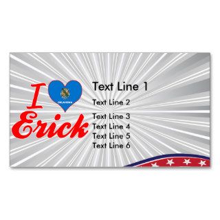 I Love Erick, Oklahoma Business Card Template