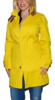 Polo Ralph Lauren Womens Yellow Leather Coat Jacket