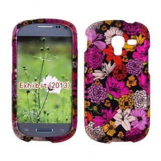 2D Multi Pink Flowers Samsung Galaxy Exhibit (2013) T599 T Mobile Case Cover Phone Protector Snap on Cover Case Faceplates Cell Phones & Accessories