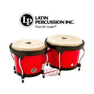 Latin Percussion Aspire Fiberglass Red Bongos LPA601F RD Musical Instruments