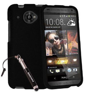 3 in 1 Bundle HTC Desire 601 ZARA (Virgin Mobile) Rubberized Shield Hard Case   Black (Package include Premium Screen Protector + Ultra Sensitive Stylus Pen by BeautyCentral TM) Cell Phones & Accessories
