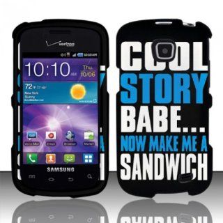 For Samsung Illusion / Galaxy Proclaim i110 (Verizon/Straight Talk) Rubberized Design Cover   Cool Story Babe Cell Phones & Accessories