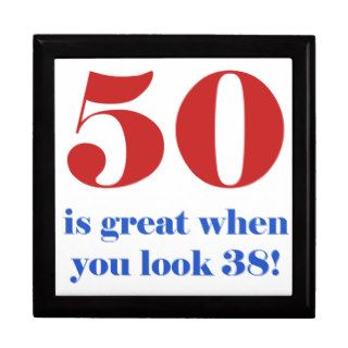 50th Birthday Humor Gifts Keepsake Box